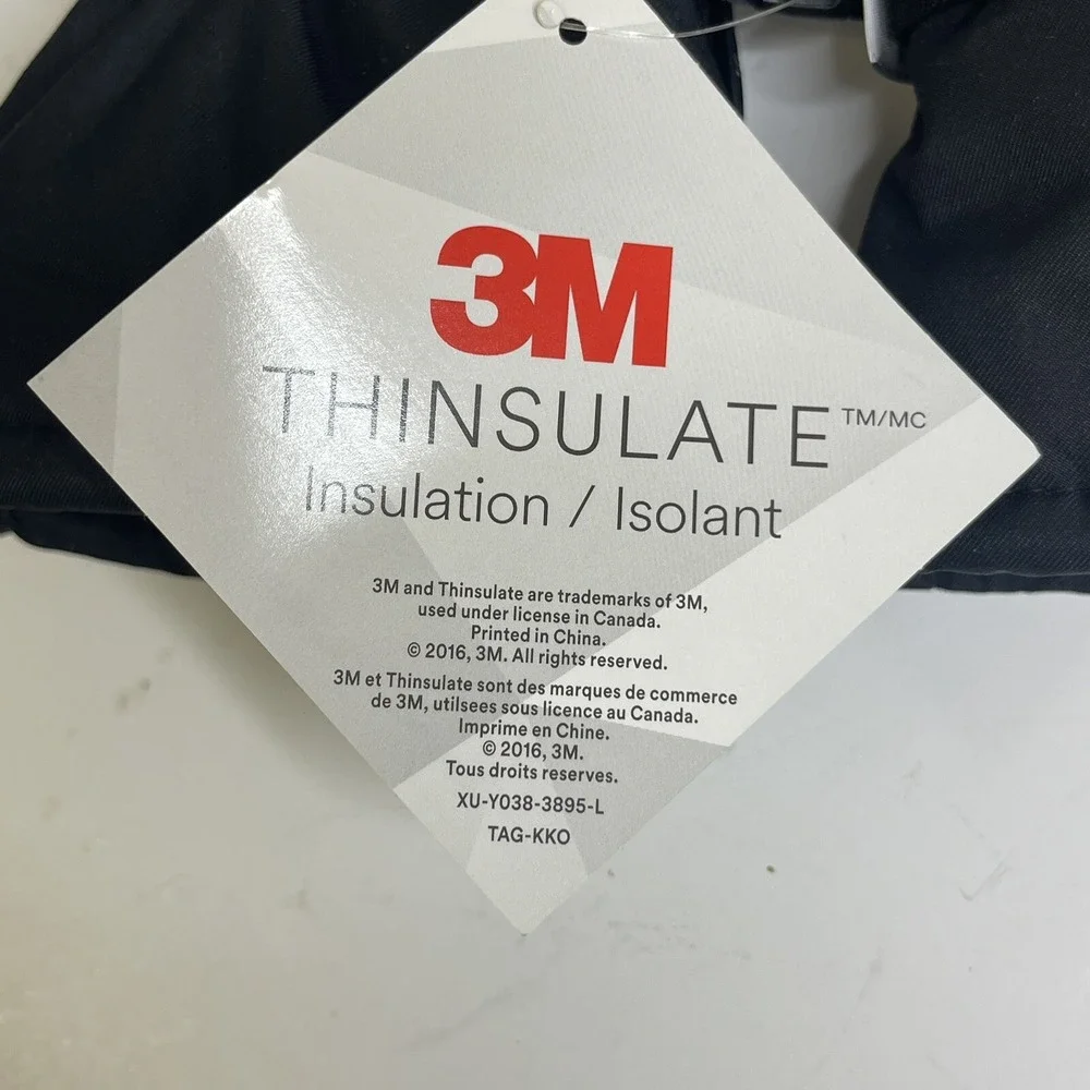 3M Thinsulate Ski/Snow Gloves Mens Sz‎ M Warm Soft Winter Black faux fur Lined